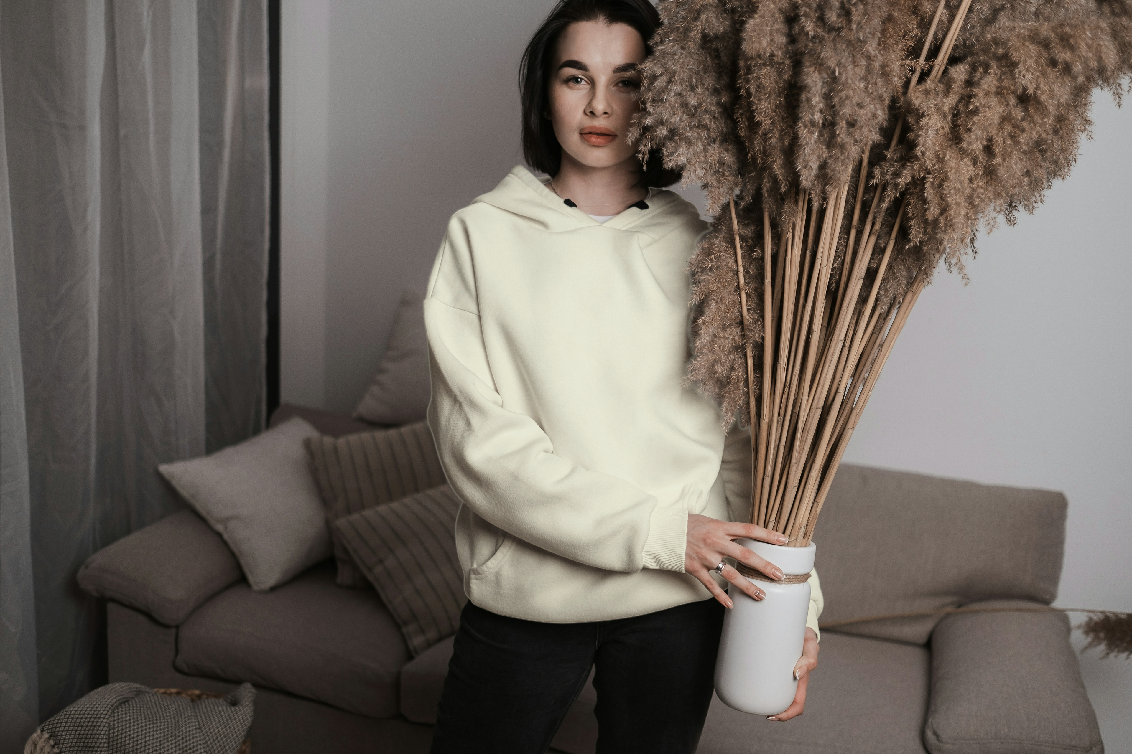 Off-White Plain and Black Hoodie