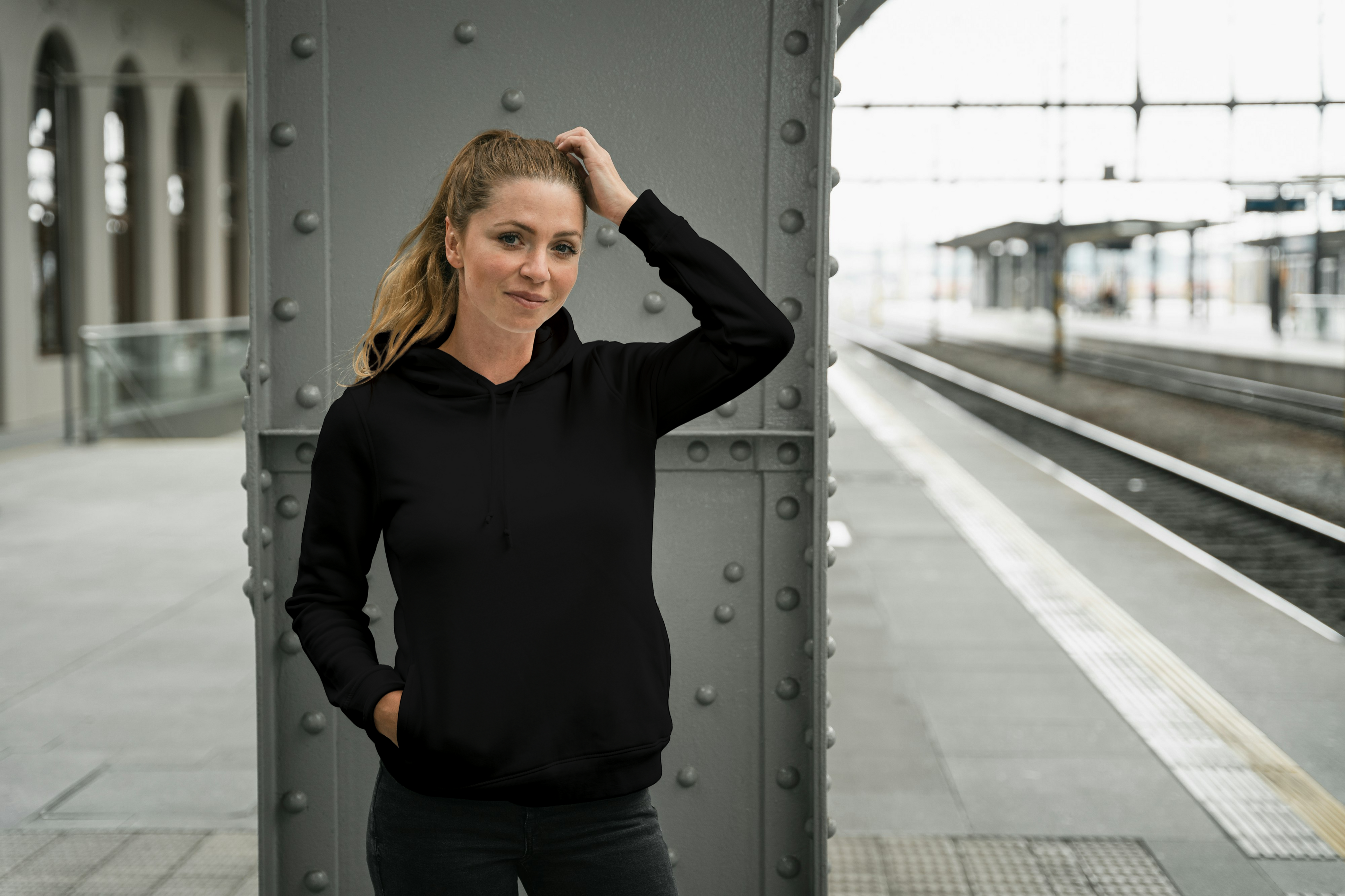 Off-White Plain and Black Hoodie